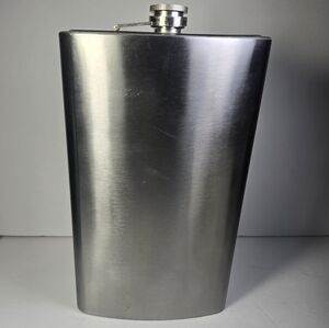 Stainless Steel Flask 64 Oz. Half Gallon Whiskey Liquor Party